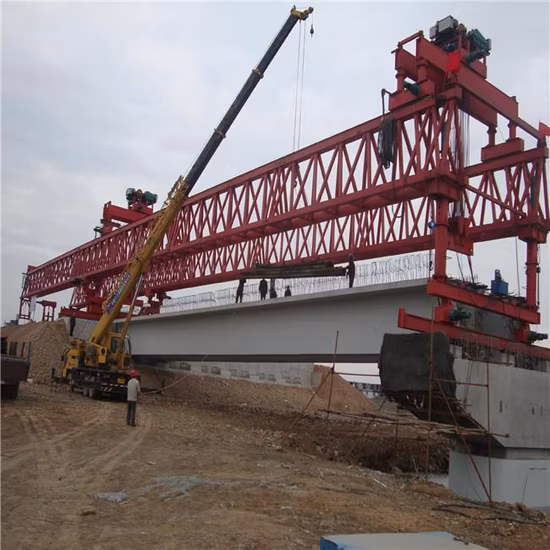 260t Concrete Railway Bridge Beam Launcher Machine Beam Erection Crane for Install