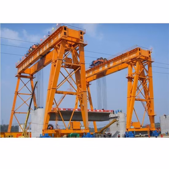 260t Concrete Railway Bridge Beam Launcher Machine Beam Erection Crane for Install