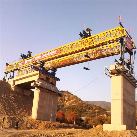 260t Concrete Railway Bridge Beam Launcher Machine Beam Erection Crane for Install