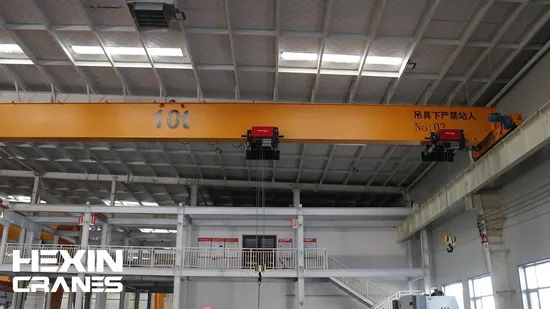 産業ワークショップ用の10t 10m / 8mヨーロッパ標準電動天井走行ブリッジクレーン